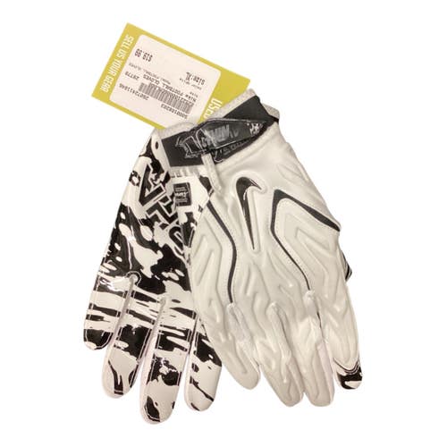 Used Nike FOOTBALL GLOVES FB Gloves White XL 11846-S000108203
