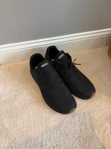 Black Men's Size M 14.0 (W 15.0) Adult NOBULL Ripstop Trainer Shoes (New)