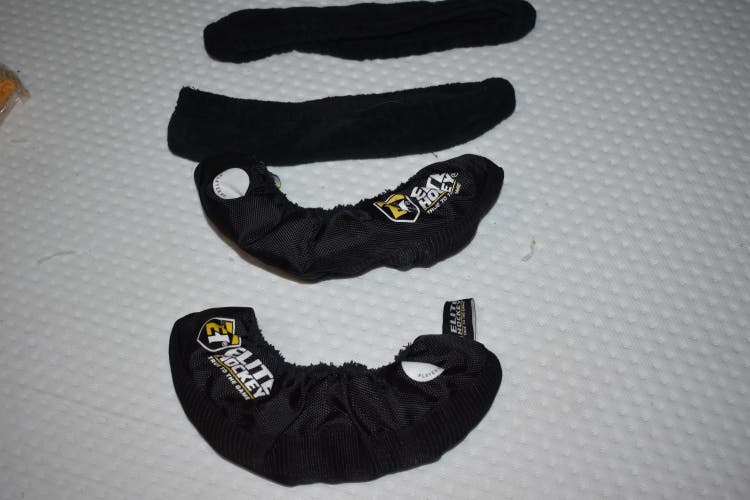 Elite Hockey Skate Guards and Black Guards/soakers - 2 Pair