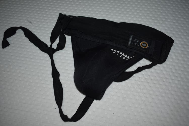 Koho Revolution GJ200JR Hockey Goalie Jock Cup, Black, Junior