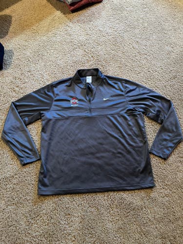 Nike Dri-FIT Ohio State Hockey 1/4 Zip Pullover Men’s XL Gray Performance Jacket