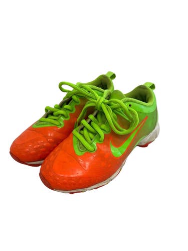 Used Nike HYPERDIAMOND BB/SB Cleats Neon Green Youth 13.0 11692-S000154864