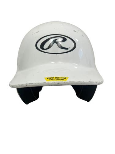 Used Rawlings MLTBH Batting Helmet No Mask White One Size 11692-S000154866