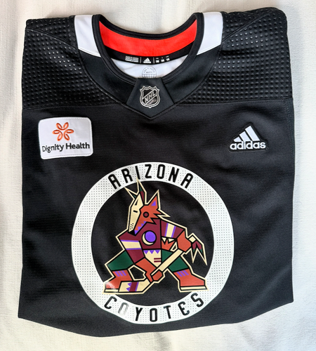 Arizona Coyotes Kachina Black Size 56 MiC Adidas Practice Jersey (like new)