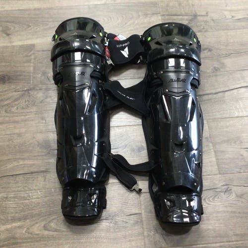 All Star MVP Pro Catcher's Leg Guard Black Size Large (Used)
