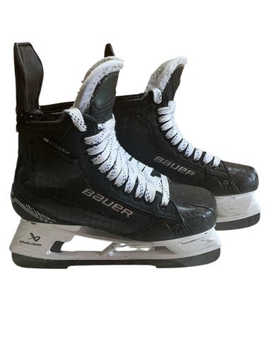Oilers Senior Bauer Supreme Shadow Hockey Skates Pro Stock 8.5 (Used) 78067