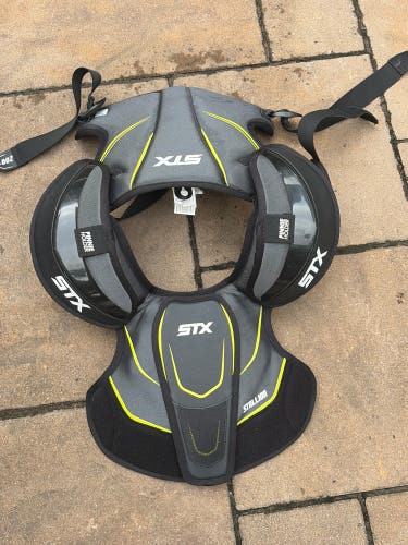Large Youth STX Stallion 200+ Shoulder Pads (Used)