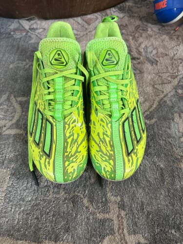 Green Unisex Size M 8.0 (W 9.0) Youth Adidas Molded Cleats Cleats (Used)