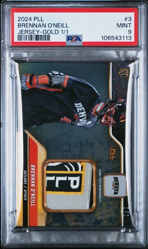 Brennan O’Neill rookie 1/1 gold Pll patch