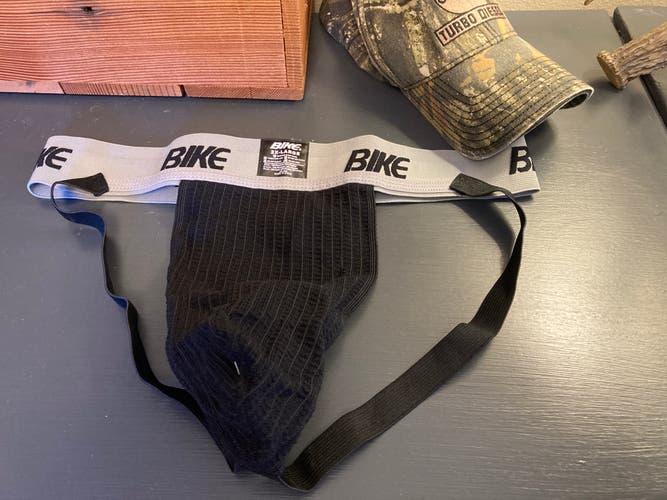 Mens Black Bike Jock Strap Athletic Supporter jockstrap XX Large Used #5