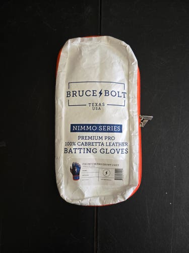 Bruce Bolt Nimmo Series Short Cuff Batting Gloves Sz M