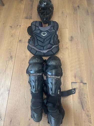 Black EvoShield Catcher's Set (Used)