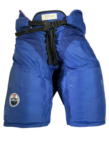 Oilers Blue Senior Medium CCM HP45 Hockey Pants Pro Stock (Used) 78069