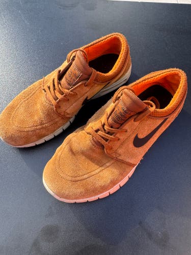 Nike SB Stefan Janoski Max L Hazelnut Black Suede Skate Shoes Men’s Size 7.5 B2S rare