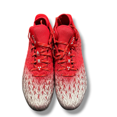 Used Under Armour LAX Cleats Mens Red Senior 11 11375-S000380529