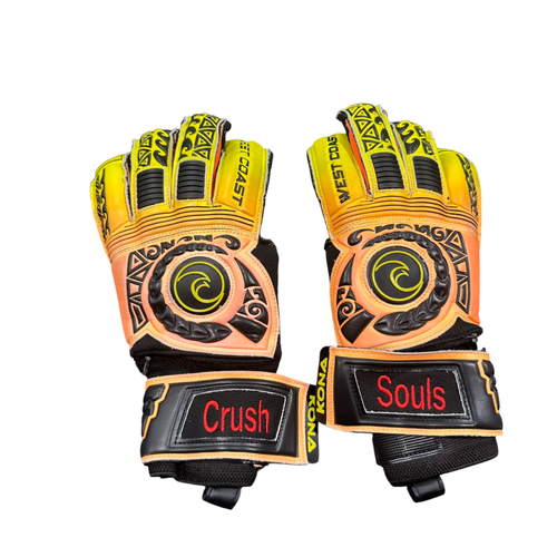 Used WEST COAST GOALIE GLOVES Soccer Goalie Gloves Black 7 11375-S000380522