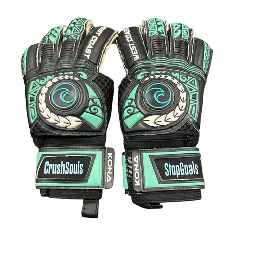 Used WEST COAST GOALIE GLOVES Soccer Goalie Gloves Black 7 11375-S000380521