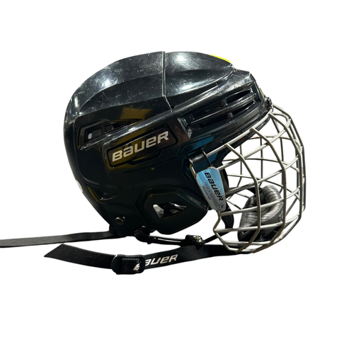 Used Bauer IMS 5.0 Helmet Cage Combo Black SM 11375-S000380481