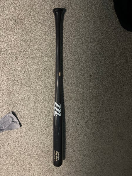 Riley Adams Custom Professional Marucci Wood Bat. 34.5 in 32 ounce.