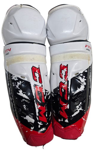 CCM Jetspeed FT4 Pro Sr Shin Guards Pro Stock 15" USED NHL AHL (15633)