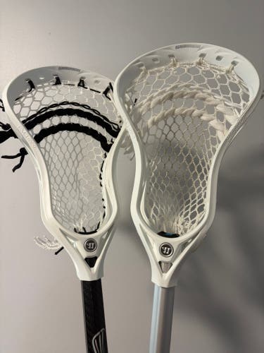 2 New Warrior Evo QX-O Fresh Stringing Heads in shafts.