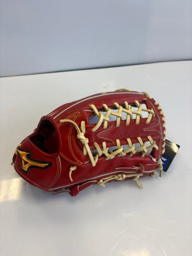 Mizuno RH outfield Baseball Glove 12.75" Pro Classic o Saka red(New) bag included