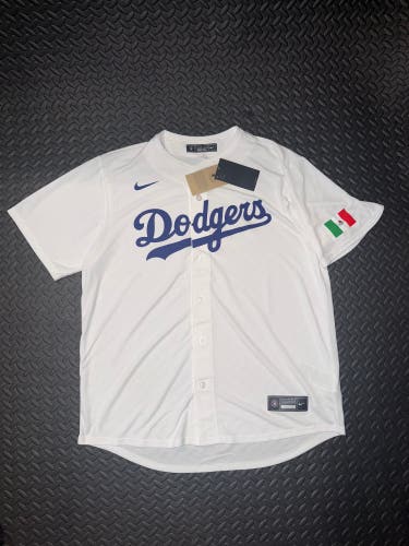 Los Angeles Dodgers Mexico Flag Nike Jersey Size Adult Large