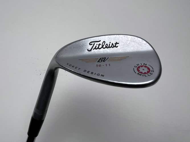 Titleist Vokey Spin Milled Chrome 2009 Wedge 56* 11 Bounce Wedge Steel Mens LH