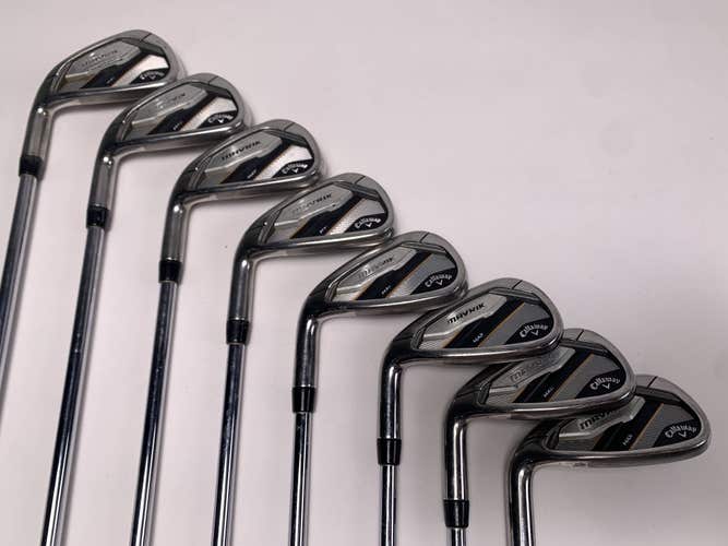 LEFTY Callaway Mavrik Max Iron Set 4-PW+GW Elevate VSS Pro 105g Stiff LH +1.5''