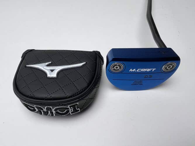 Mizuno OMOI M Craft Type III Blue Putter 34" Mens RH HC NEW