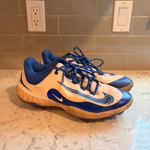 Blue Men's Size M 10.5 (W 11.5) Adult Nike Huarache Metal (Used)