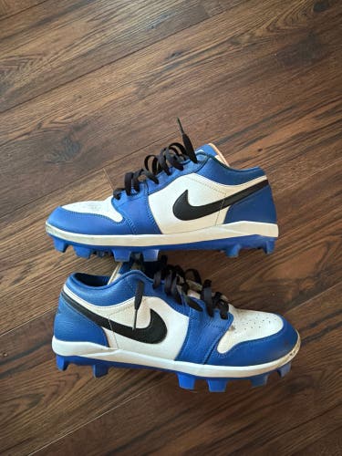 Blue Men's Size M 12.5 (W 13.5) Adult Air Jordan 1 Low Shoes (Used)