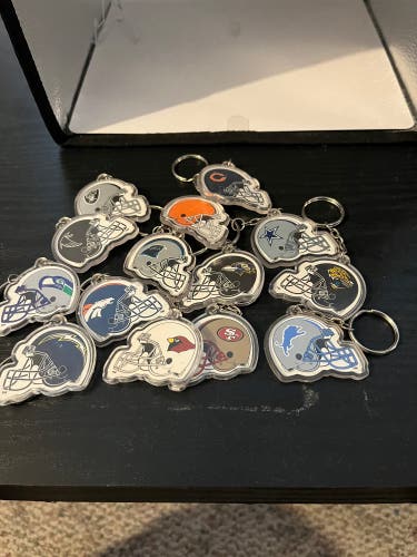 NFL key chains Lot of 14