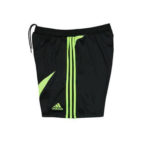 Black w/ Neon Green Stripes Medium Men's Adidas Adizero Teamgeist Athletic Shorts JW1350 (NEW)