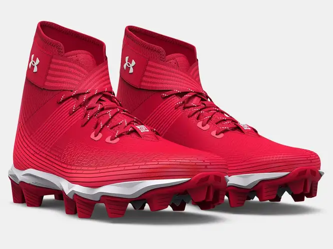 Under Armour Men's UA Highlight Franchise Football Cleats 3023718-601 Red NEW
