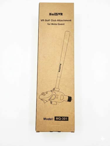 (New)HaiZiVR Right Hand VR Golf Club Attachment for the Meta Quest (Model: MQ-301)