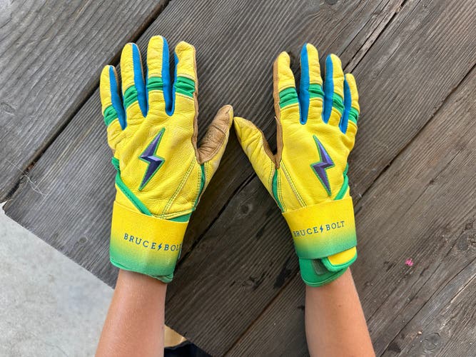 Bruce Bolt Coach Rac Batting Gloves - Youth Large