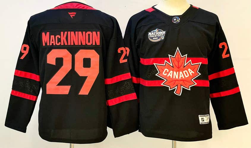 Team Canada 4 Nations Mackinnon Black Hockey Jersey