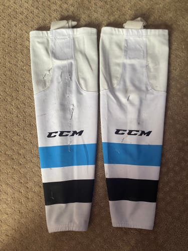 White Senior CCM Custom Sublimated Socks | Size 25* (Used)