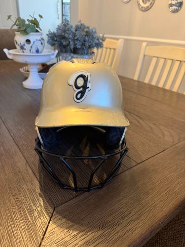 Glory Adkins GOLD Medium/Large EvoShield XVT 2.0 Batting Helmet (Used)