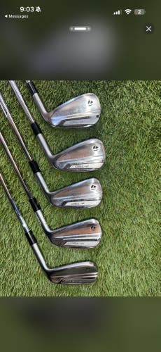 Men's 2019 TaylorMade P-790 Right Handed Iron Set Stiff Flex (Used)