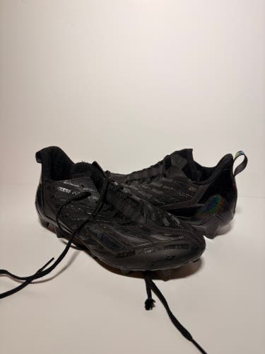 Adidas Adizero Emoji Football Cleats - Black - Size 8.5 - Good Used Condition