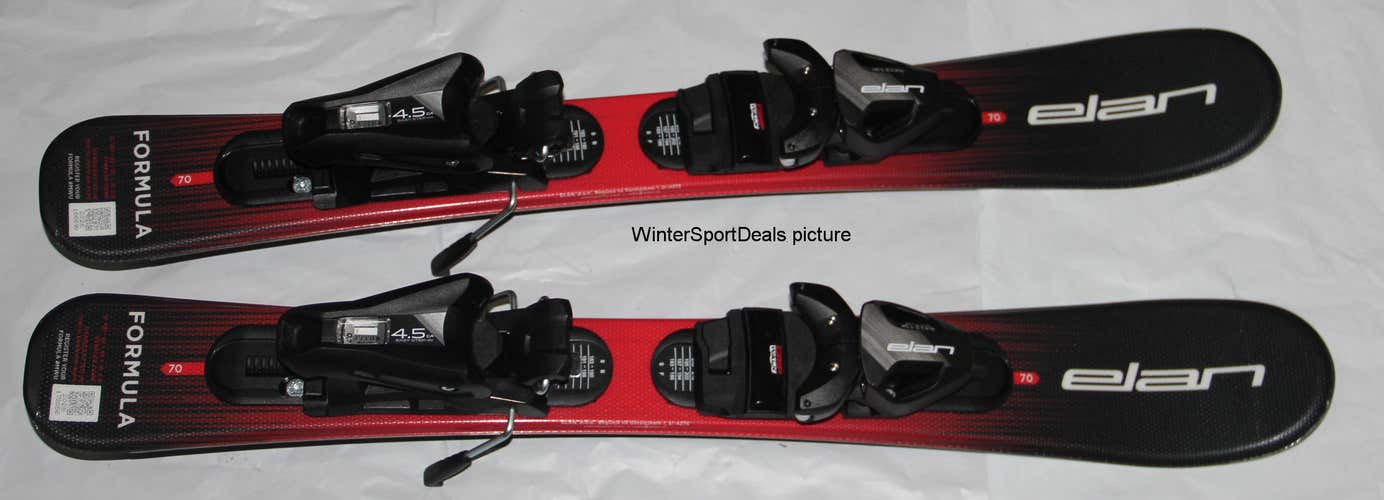 NEW Elan 70cm Kids skis formula  with EL 4.5 GW size adjustable Bindings set 2026/27