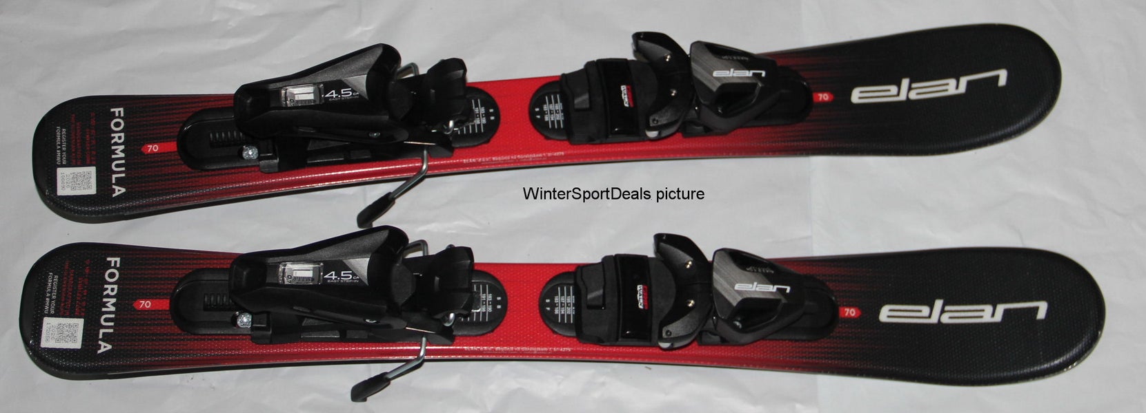 NEW Elan 70cm Kids skis formula with EL 4.5 GW size adjustable Bindings set 2026/27