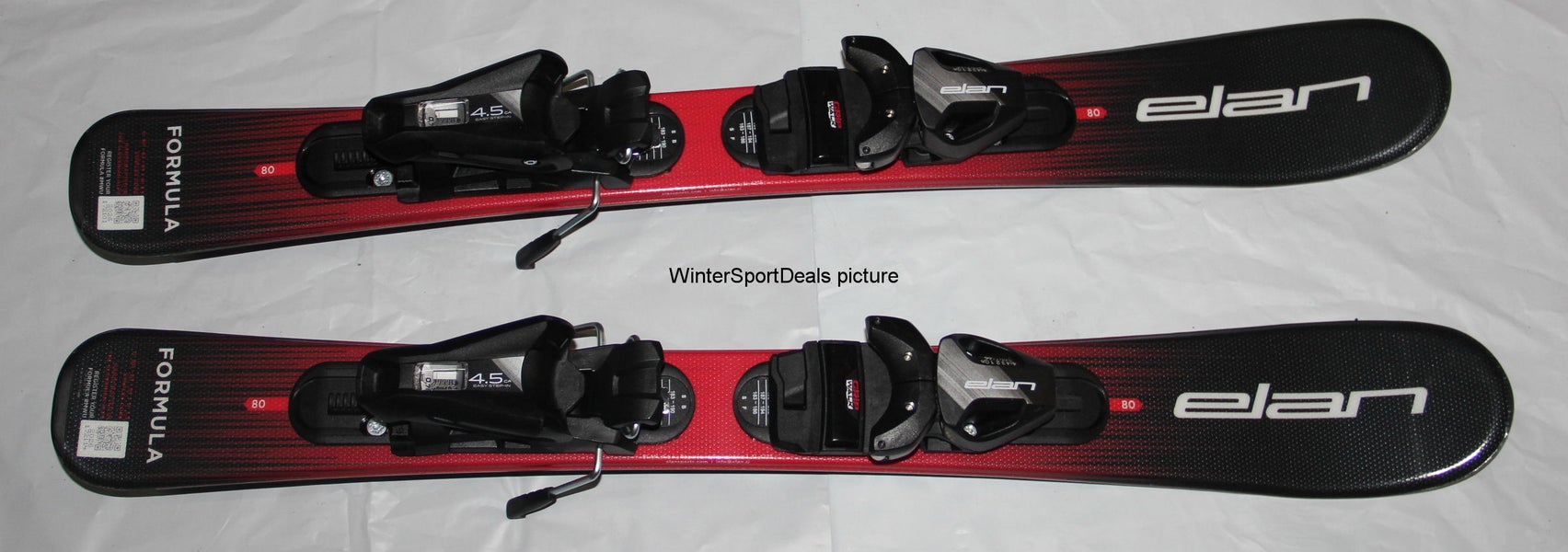 NEW Elan 80cm Kids skis formula with EL 4.5 GW size adjustable Bindings set 2026/27