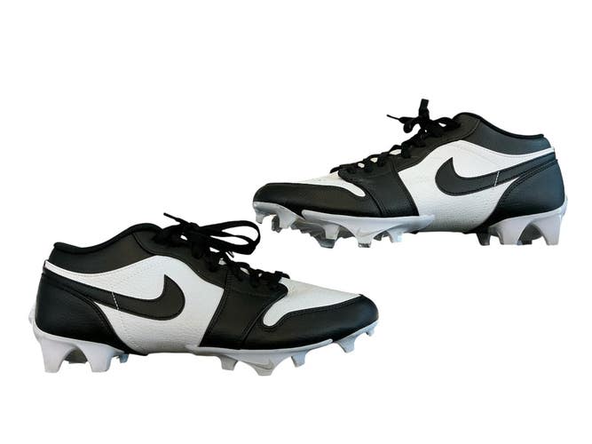 Used Nike JORDAN 1 Adult FB Cleats Black And White Senior 11 11873-S000245330