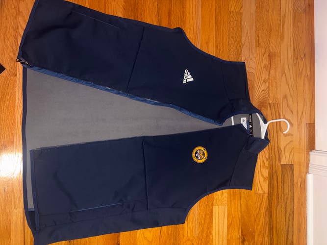 Quinnipiac Navy Blue XL Men's Vest Adidas (New)