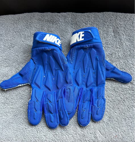 Blue XXL Adult Nike D-TACK 6.0 Gloves (Used)