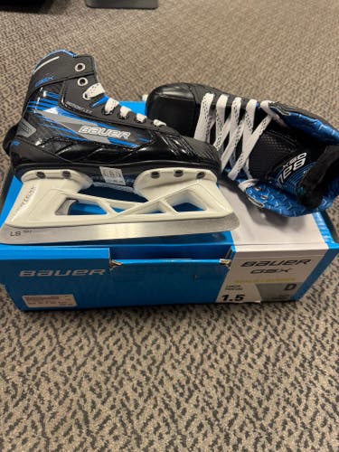 Bauer GSX Hockey Goalie Skates Size 1.5 (New)