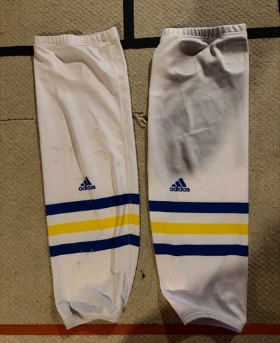 White Senior Large Adidas Socks Pro Stock (Used)